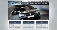Desktop Screenshot of icareautorepair.com